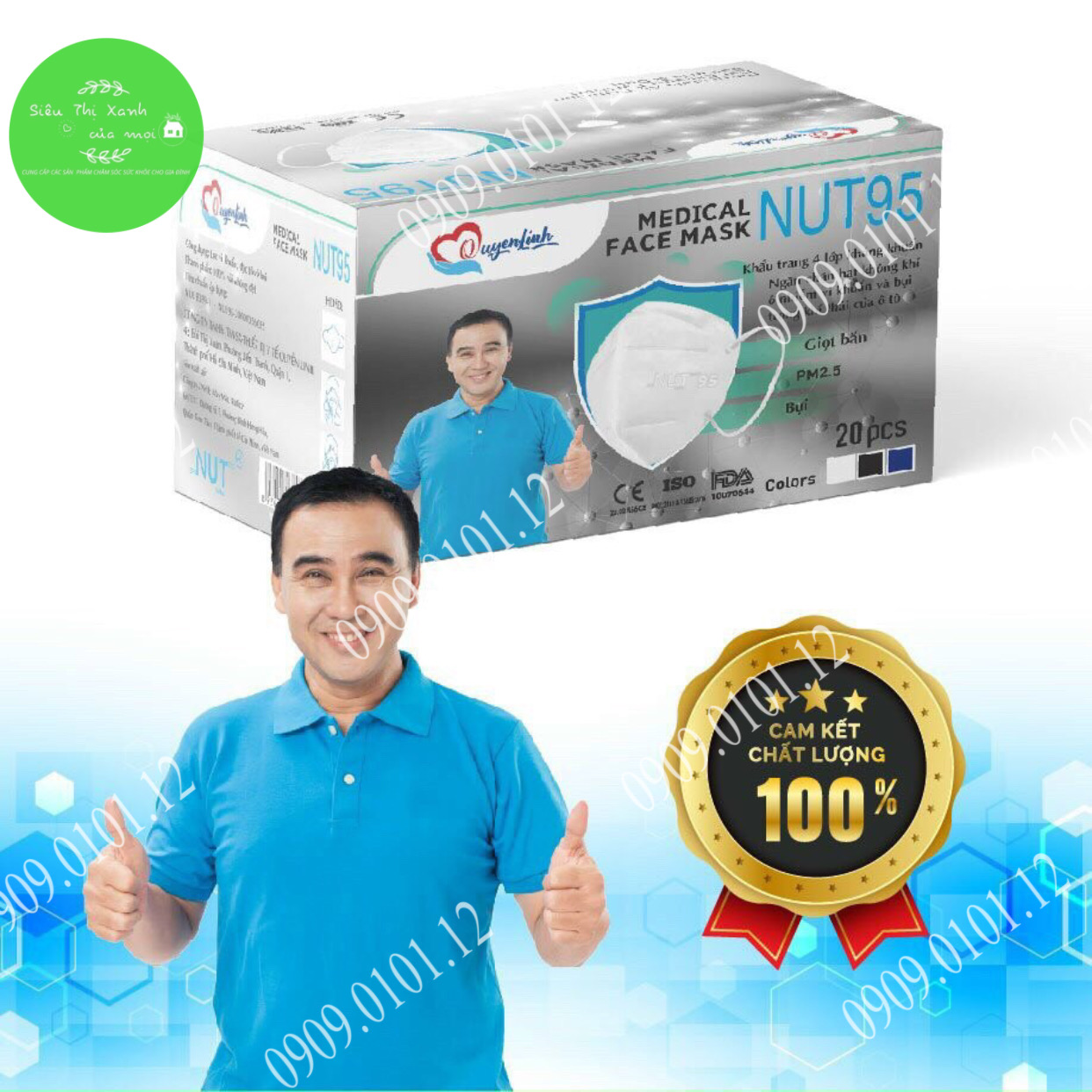 Khẩu trang n95 Nut chính hãng, kn95 5 lớp kháng khuẩn cao cấp hộp 20 cái