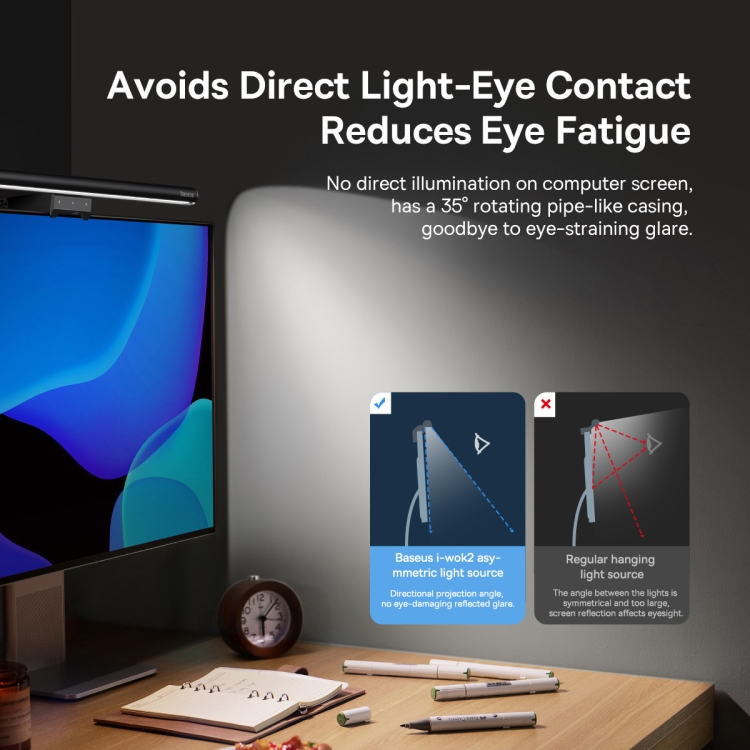 Hình ảnh Đèn treo màn hình bảo vệ mắt Baseus i-Wok2 Series Light (Youth)- hàng chính hãng