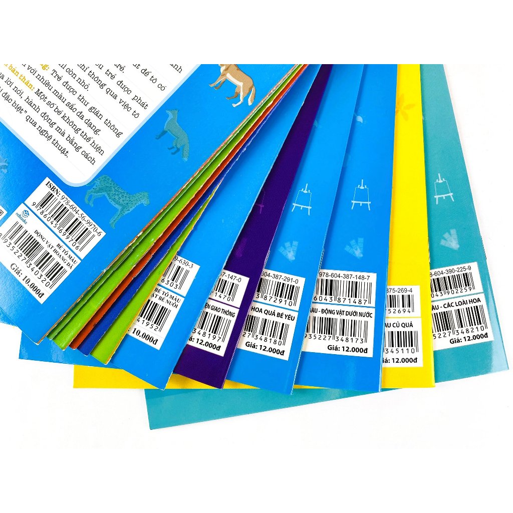 Sách - Bộ 12 cuốn Bé tập làm họa sĩ - Bé tô màu - ndbooks