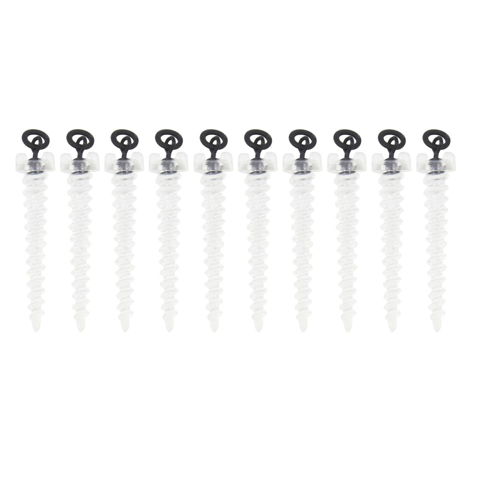 10Pcs Boilie Screw Peg with Swivel Fishing Carp Surface