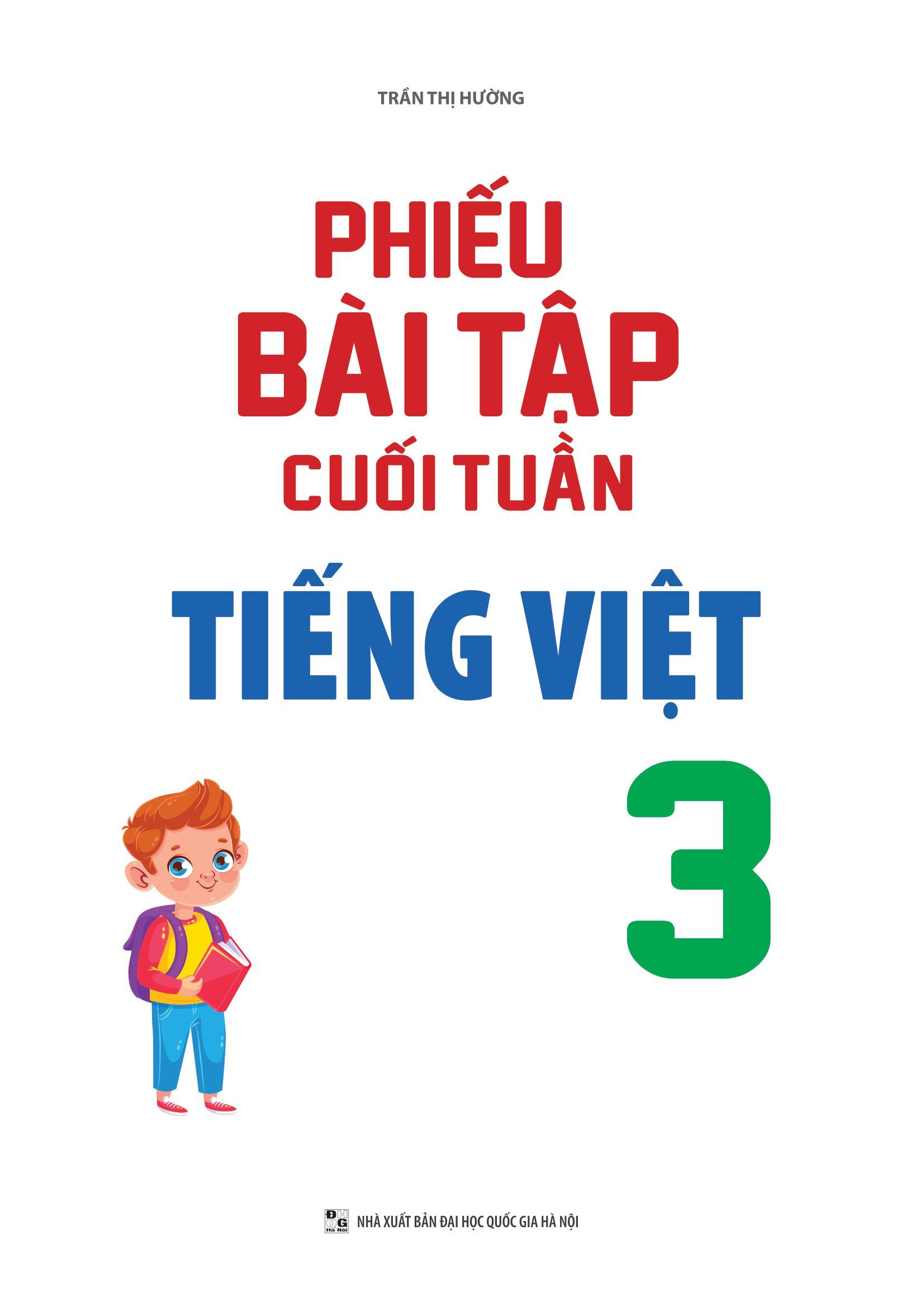 Phiếu Bài Tập Cuối Tuần Tiếng Việt 3