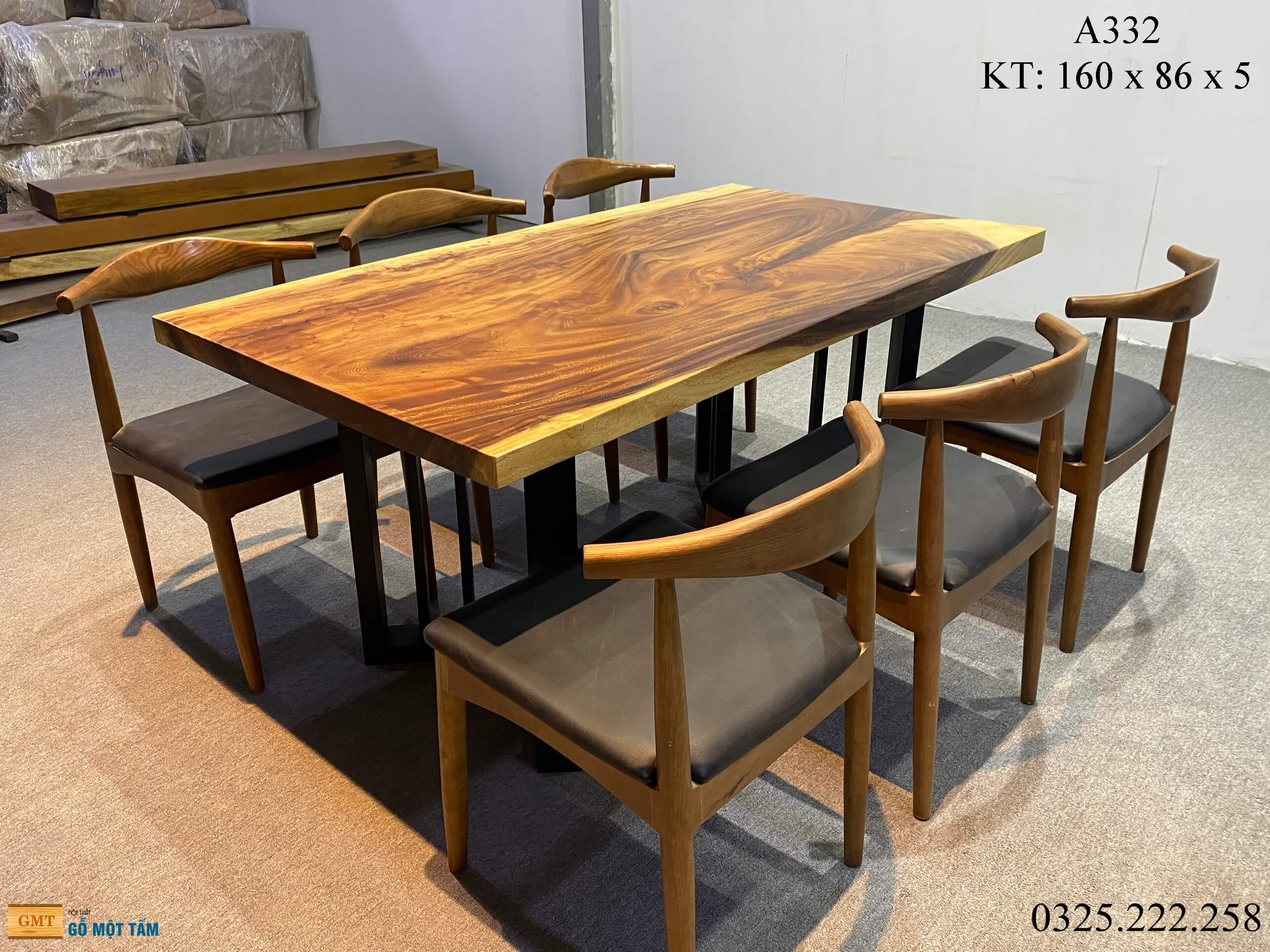 Bàn Làm Việc Gỗ Me Tây, Bàn Ăn Gỗ Me Tây, Bàn Gỗ Me Tây Nguyên Tấm Dài 1,6m Rộng 86cm Dày 5cm