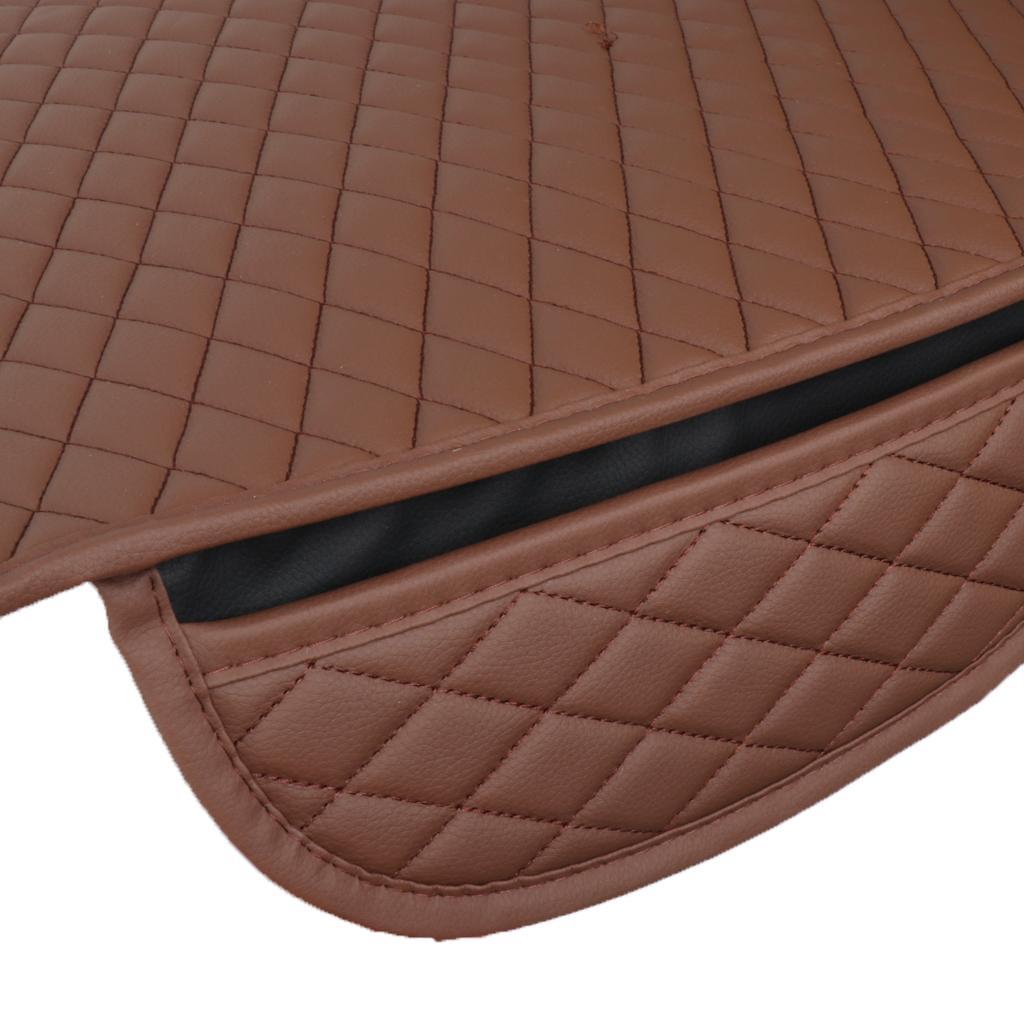 Pack Of 2 Universal Cover Cushion Pad Mat Breathable Interior Brown