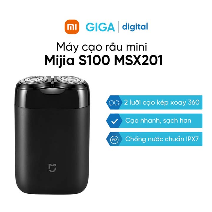 Hình ảnh Máy cạo râu mini Xiaomi Mijia S100 MSX201 - Hàng Chính Hãng