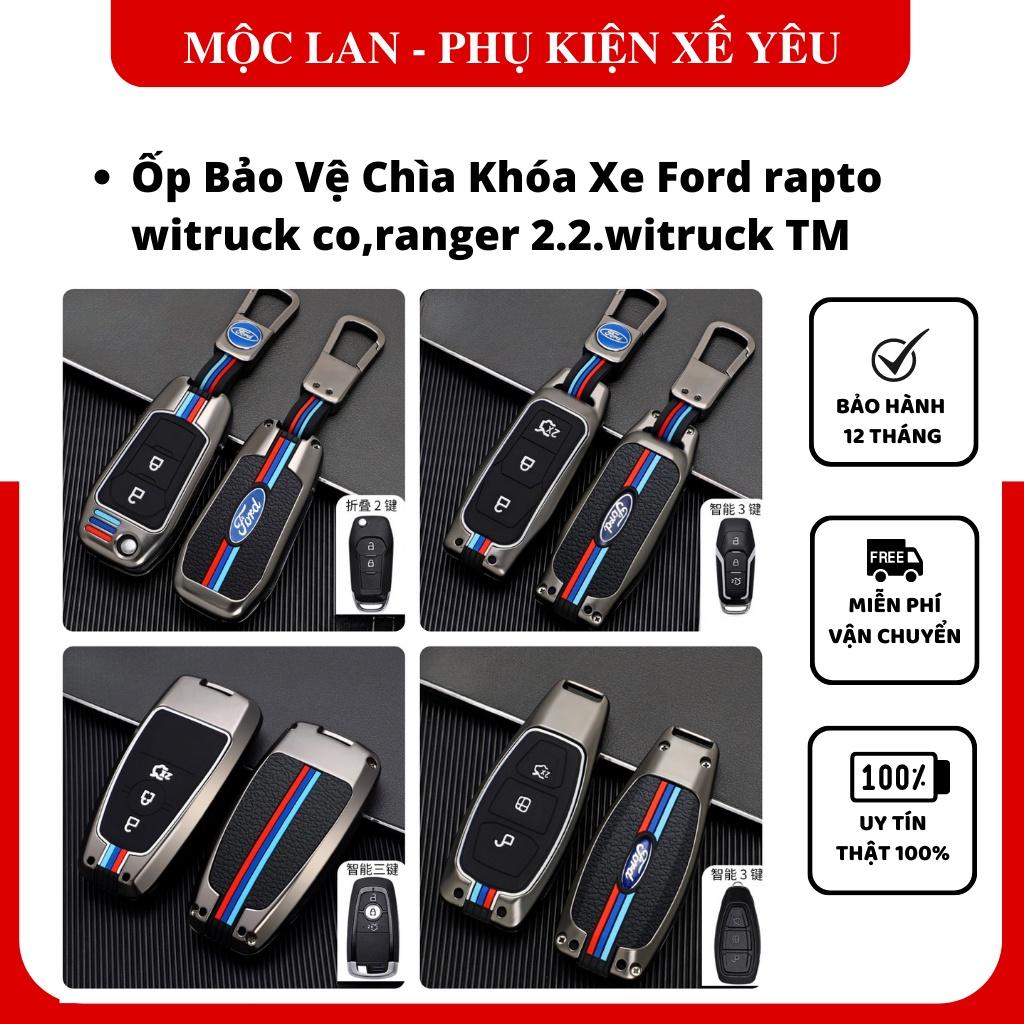 Ốp Bảo Vệ Chìa Khóa Ford Ranger XLS, XLT , Wildtrack territory Hợp Kim Kẽm Cao Cấp