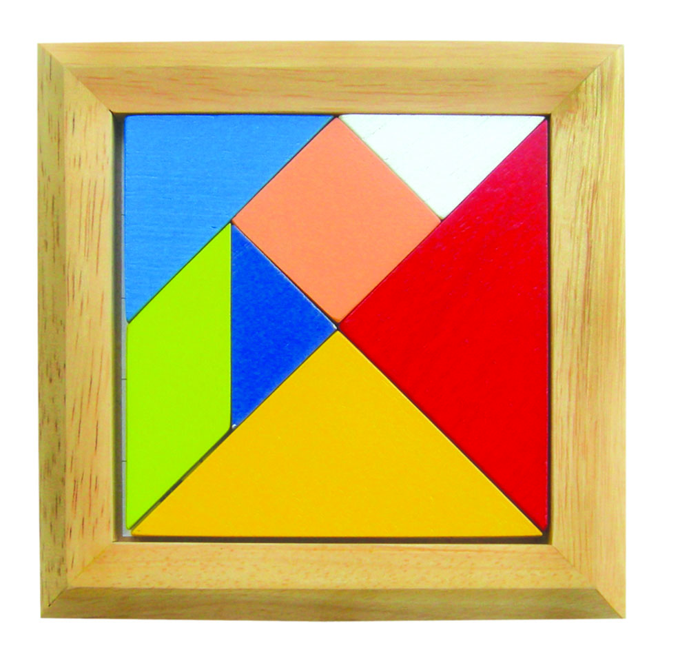 Đồ chơi trí uẩn 7 mảnh, Tangram đôi, đơn - Đồ chơi gỗ Winwintoys