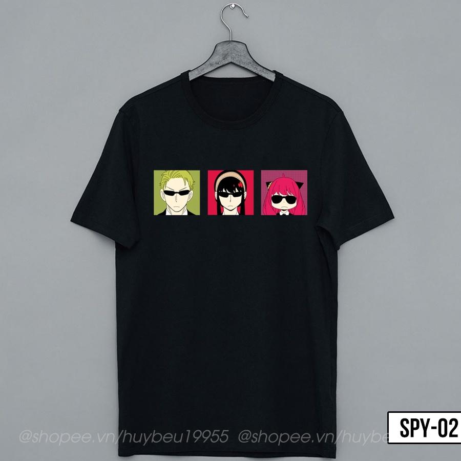 Áo thun Spy x Family, áo phông Anya, Loid, Yor anime Spyxfamily unisex chất liệu cotton thoáng mát