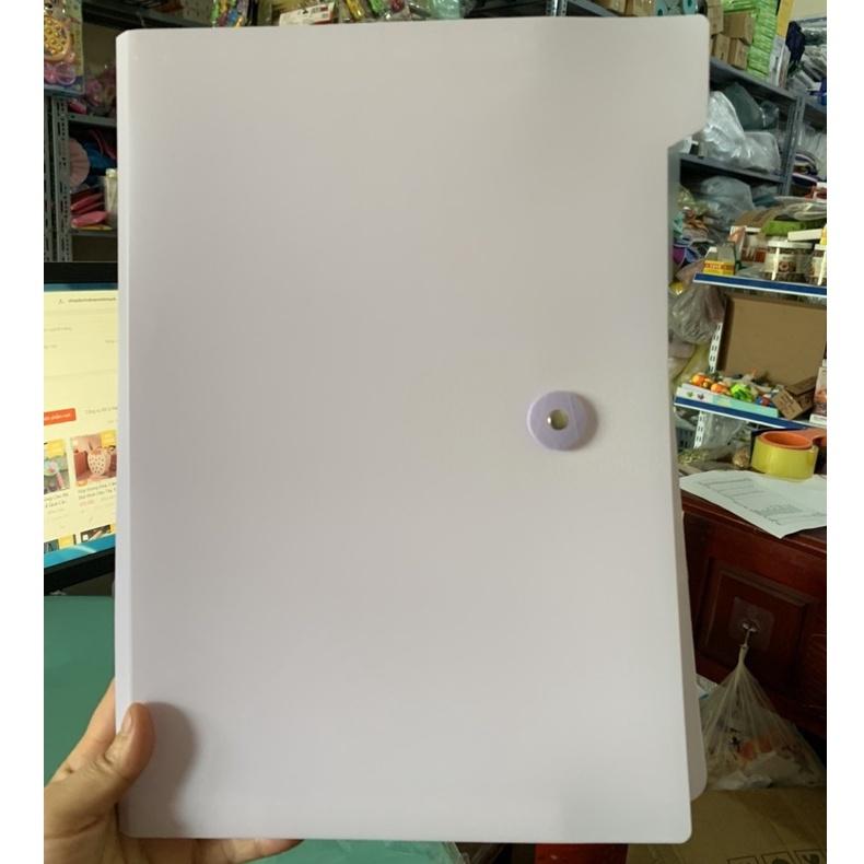 Túi Đựng Tài Liệu Chống Nước Cỡ A4 Kèm Miếng Dán Màu