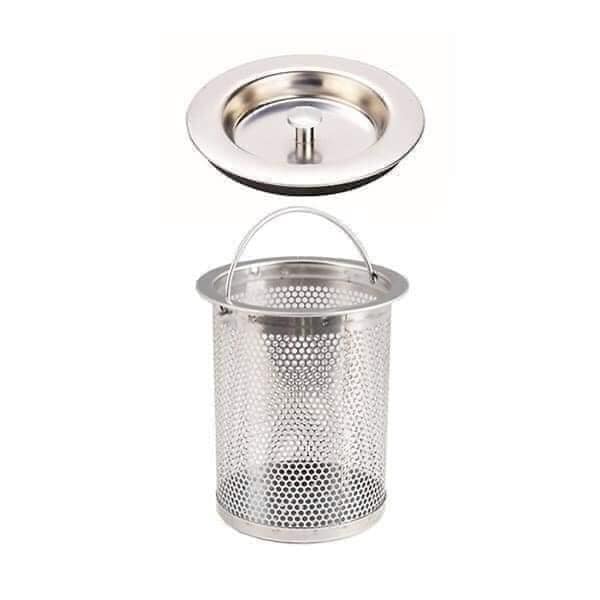 GIỎ LỌC RÁC INOX KÈM NẮP ĐẬY