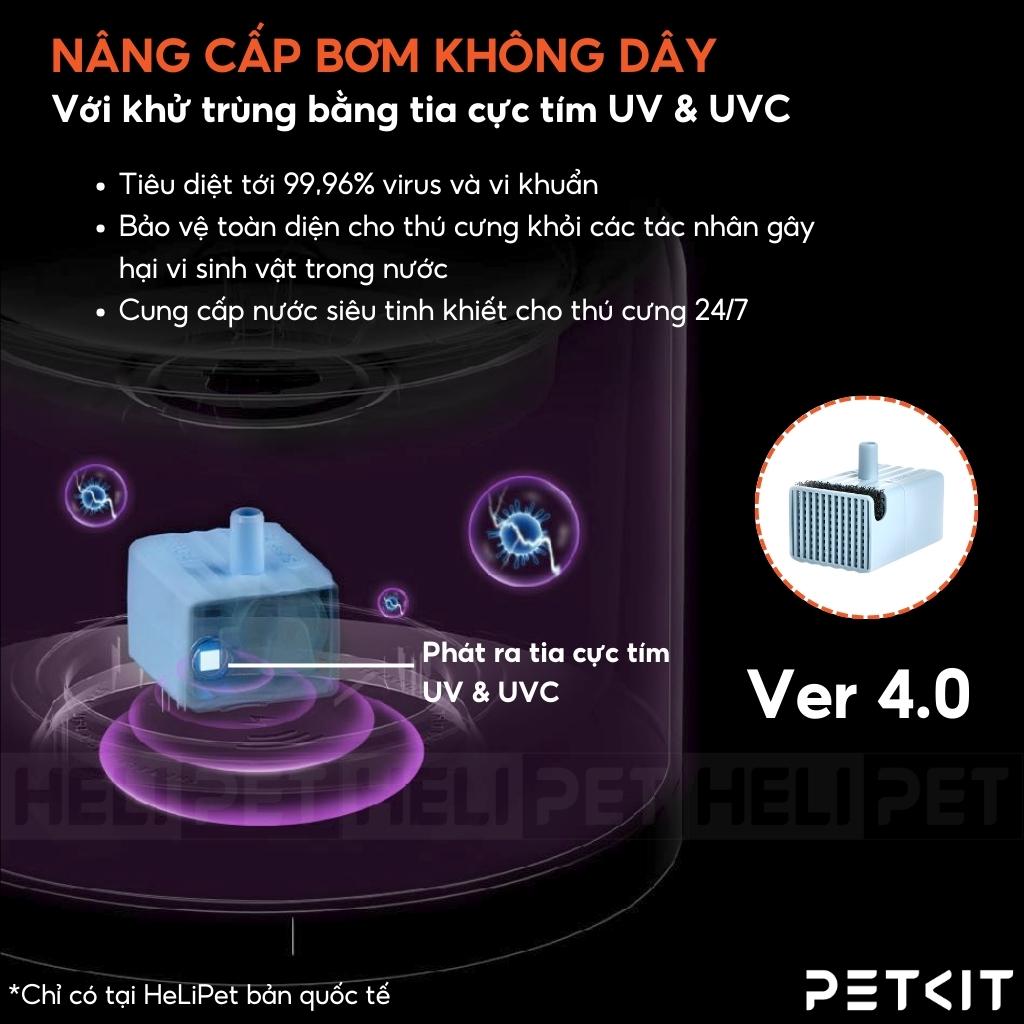 Đài Phun Nước, Máy Lọc Nước Cho Thú Cưng Petkit Eversweet 3 Pro UVC Thế Hệ Thứ 7 - HeLiPet