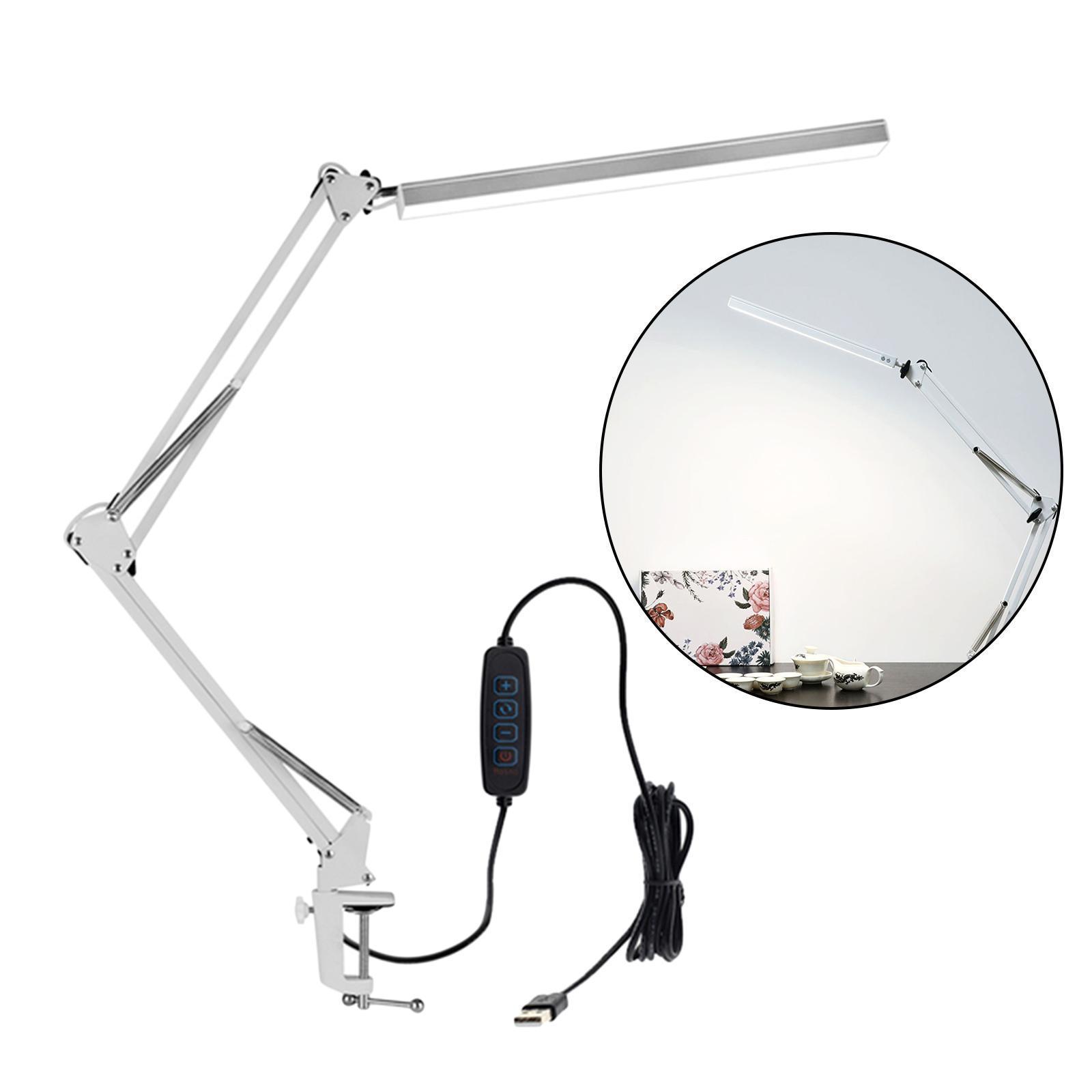 Collapsible LED Reading Lamp with Clip USB Powered Bedside