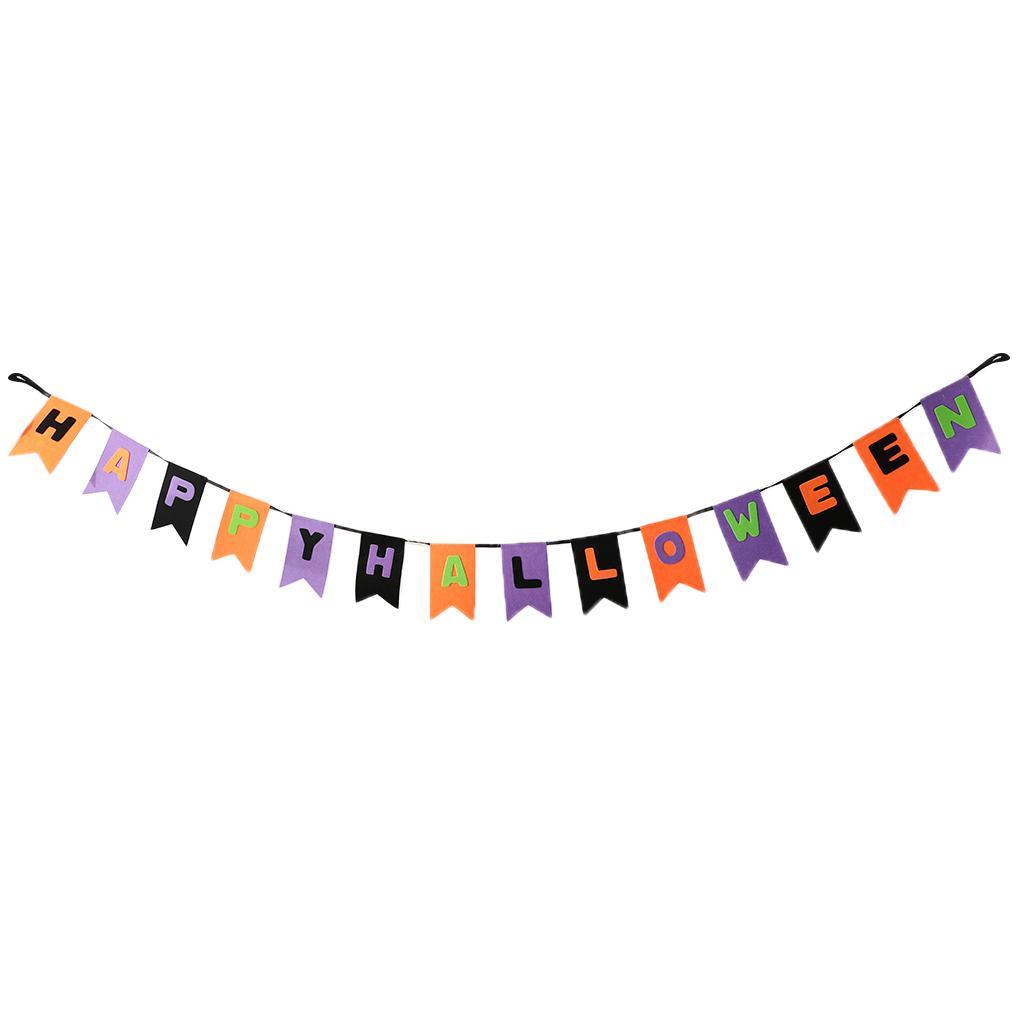 Happy Halloween Bunting Banner Pennant Garland Party Hanging Decoration