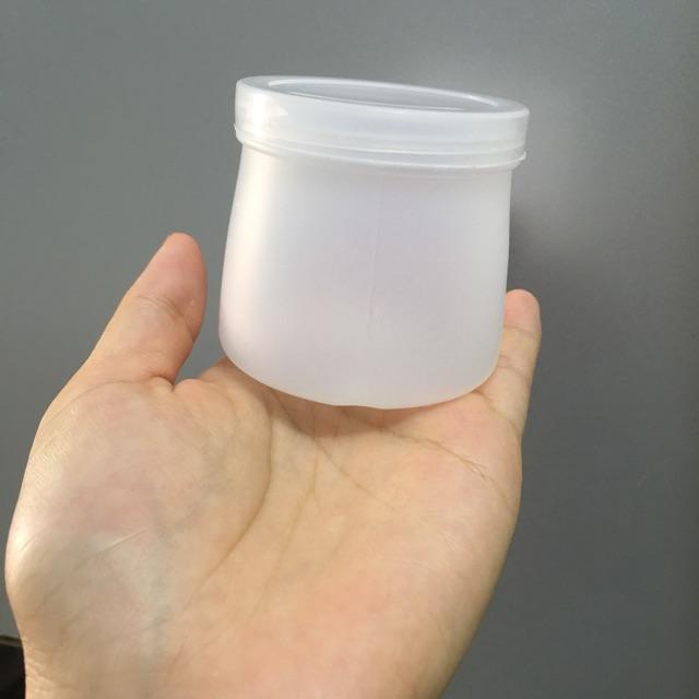 10 hộp nhựa đựng sữa chua - Hũ sữa chua kèm nắp