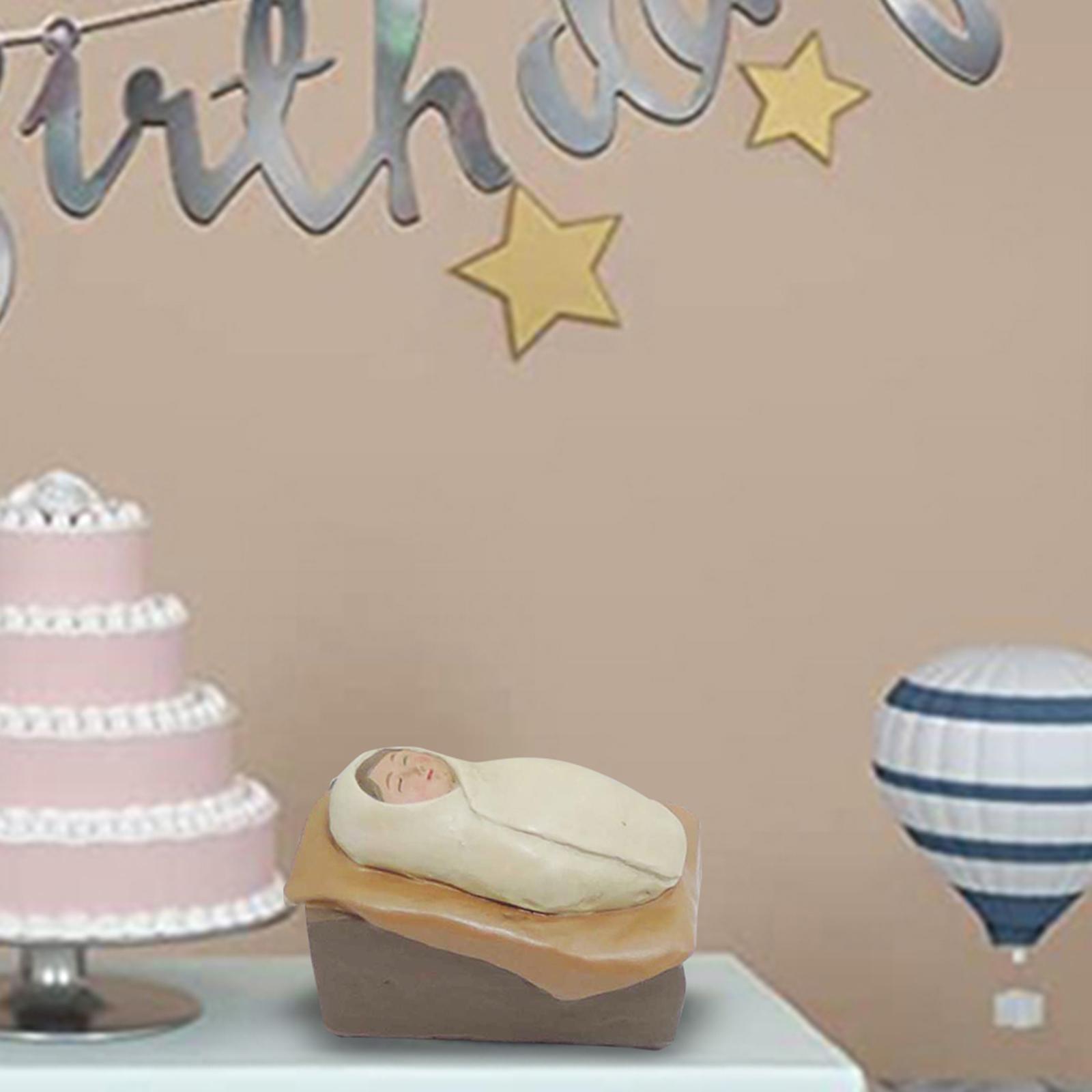 Sleeping Baby Statue Ornament Miniature Sculpture for Office Tabletop