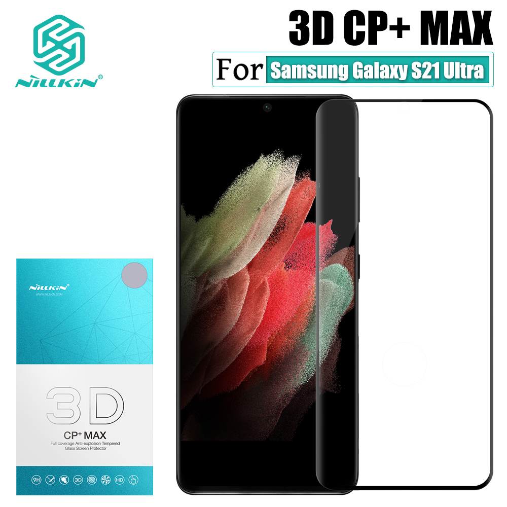 Kính Cường Lực Nillkin 3D CP+ Max dùng cho Galaxy S21 Ultra - Hàng nhập khẩu
