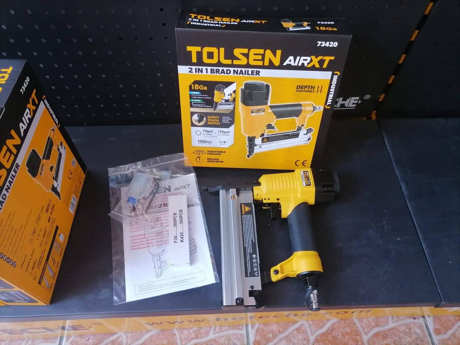 MÁY BẮN ĐINH HƠI 2 TRONG 1 1,3kg TOLSEN 73420 - HÀNG CHÍNH HÃNG