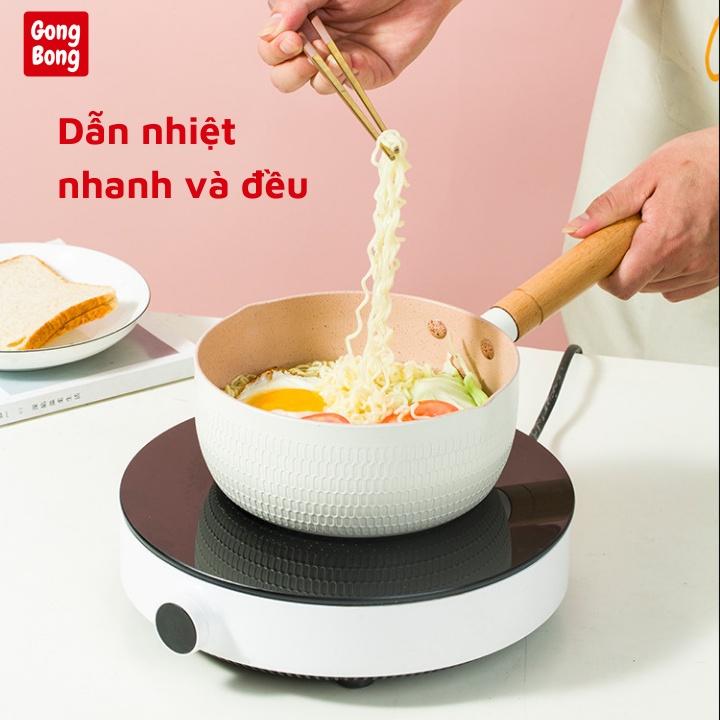Chảo chống dính sâu lòng olarpi kiểu Nhật vân đá màu trang nhã