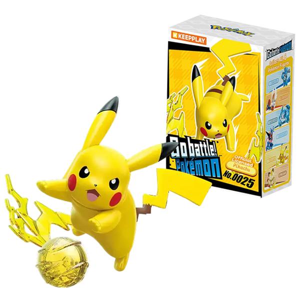 Đồ Chơi Lắp Ráp Go Battle! Pokémon Vol 1 - Pikachu - Keepplay 32398