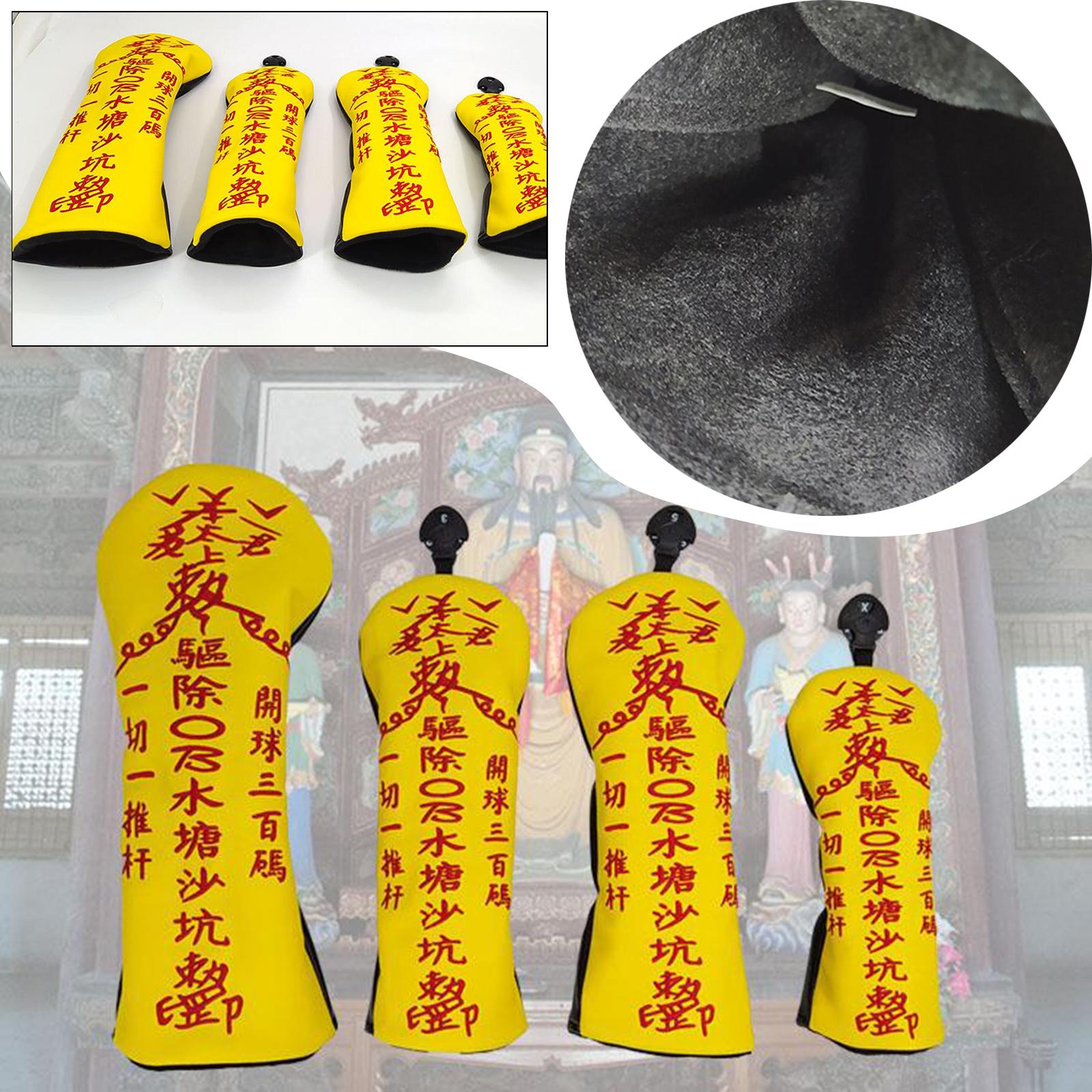 Portable Waterproof Golf Head Cover Mallet Headcover Protector Accs Fits All Driver Clubs with Interchangeable No. Tags