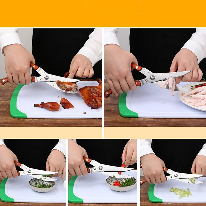 Kéo Cắt Gà Xuất Nhật Cán Gỗ - Loại Tốt