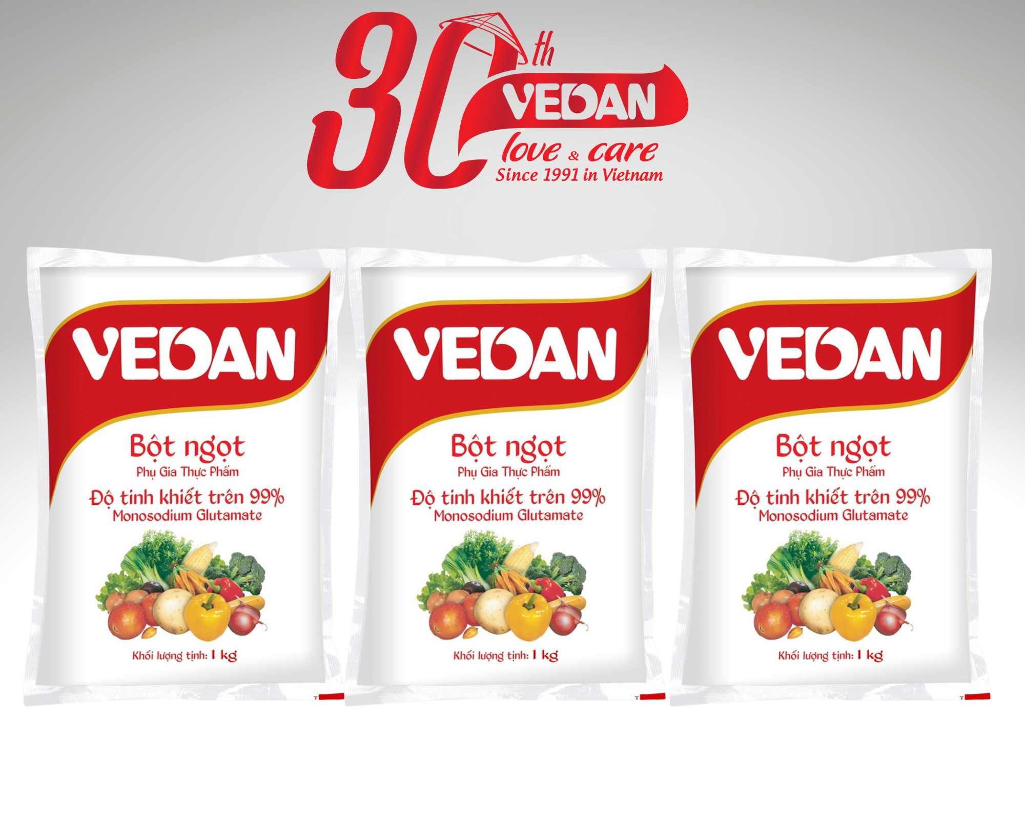 Combo 3 Gói Bột Ngọt VEDAN 454g