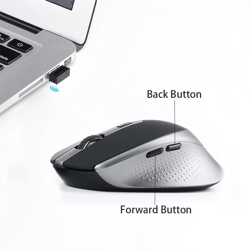 Chuột Không Dây Cho Laptop, 2.4G Với USB Nano 2400 DPI Di Động Di Động Quang Chuột Không Dây Chuột Cho Laptop, PC, Máy Tính mạc