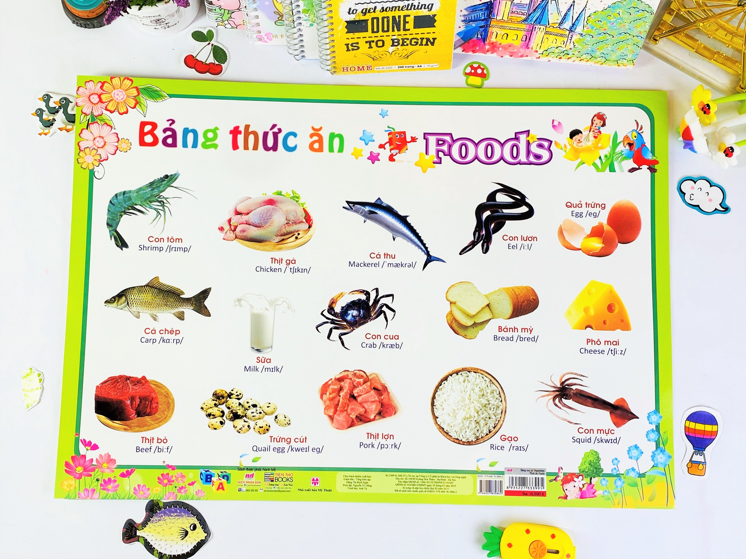 Sách - Combo 9 tờ Tranh Dành Cho Bé - ndbooks