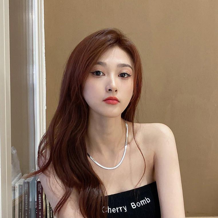 Dây chuyền nam nữ titan cao cấp đẹp sang trọng mì trangsucpt kích cỡ 4mm màu trắng PTDCNA43