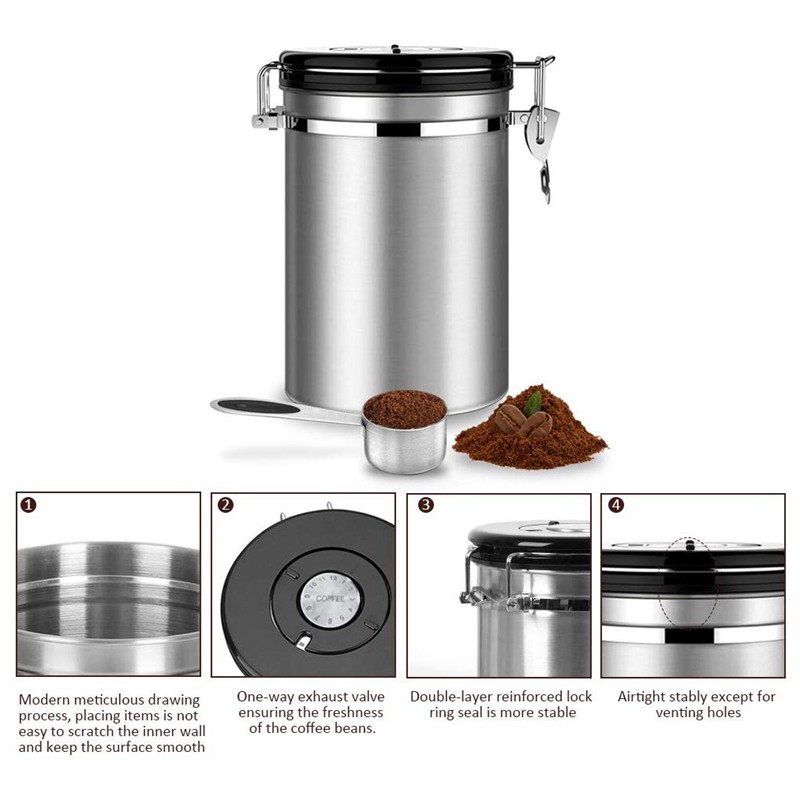 Hộp đựng cà phê Contenedor de Café 1800ml - Home and Garden