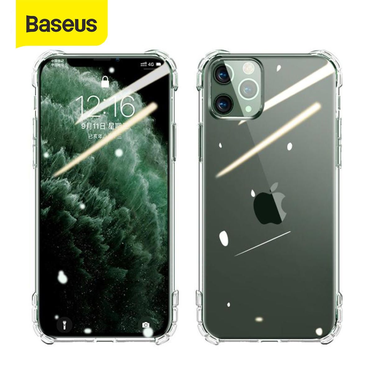 Ốp lưng silicon mềm trong suốt Baseus cho iPhone 11 và iPhone 11 Pro Max - Hàng Chính Hãng