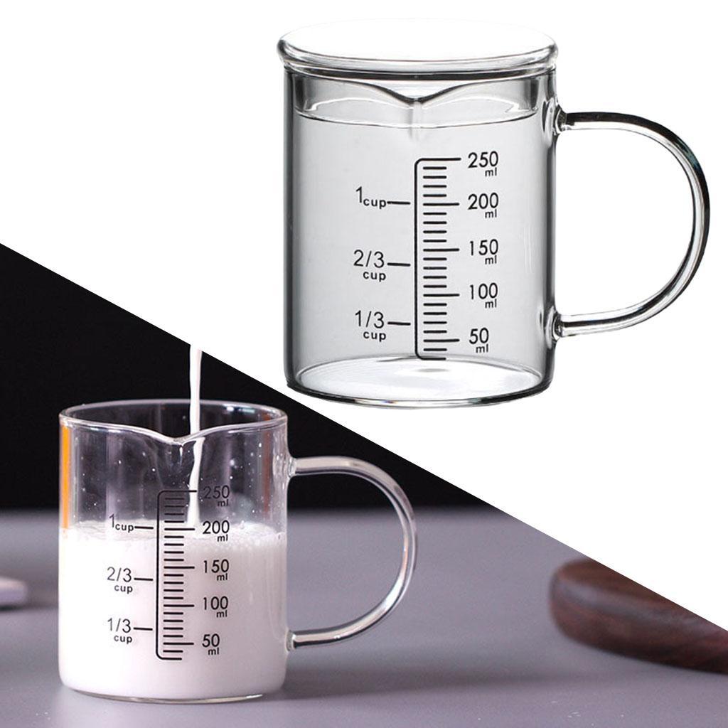 Glass Measuring Cup with Lid with Handle Multi-Function for Kitchen