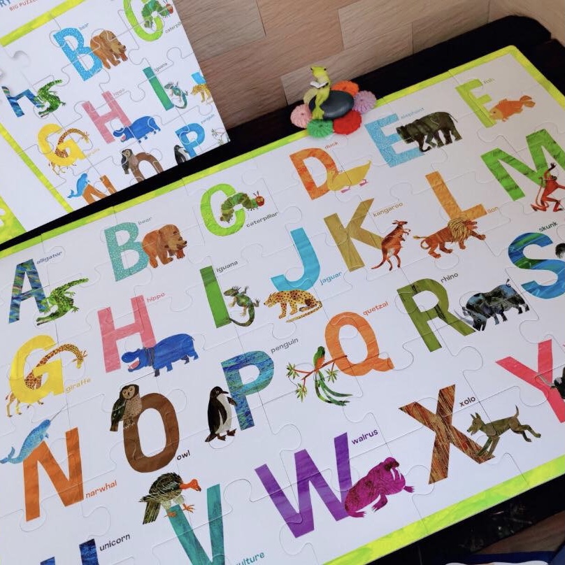 Đồ chơi xếp hình Mideer Floor Puzzle - Bảng Ghép Chữ Cái Tiếng Anh Phiên Bản Chú Sâu Háu Ăn