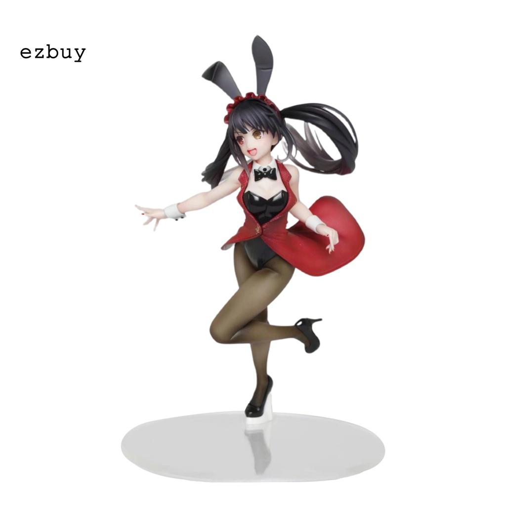 with Base Miniature Tokisaki Kurumi Anime Bunny Girl Tokisaki Kurumi Model Lightweight for Collection