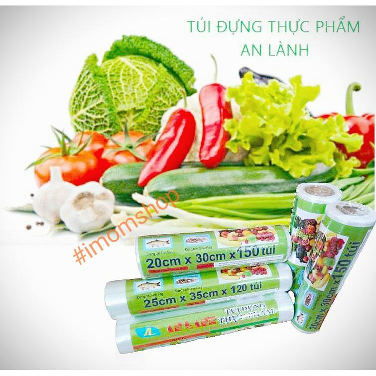 Cuộn 120 túi đựng thực phẩm 25x 35cm x 0.25kg