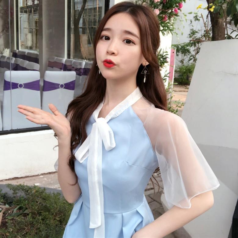 Váy Đầm maxi voan dự tiệc ngắn tay dạo phố công sở thiết kế cao cấp Savvy