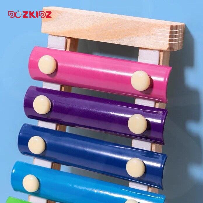 Đồ chơi âm nhạc - Đàn xylophone 8 âm bằng gỗ - DOZKIDZ