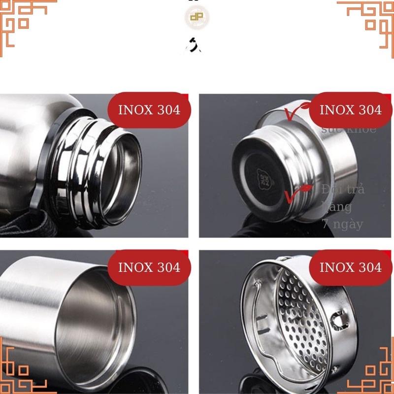 Bình giữ nhiệt inox 304 cao cấp siêu bền, giữ nóng +lạnh 24h, dung tích 520ml, 750ml, 1000ml, 1500ml