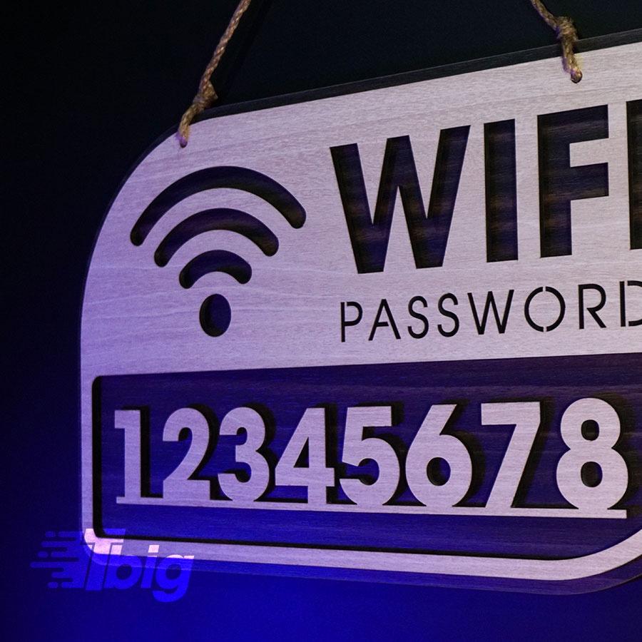 Bảng decor TW07 wifi password treo tường gỗ cắt laser trang trí quán, homestay độc lạ thiết kế tinh tế