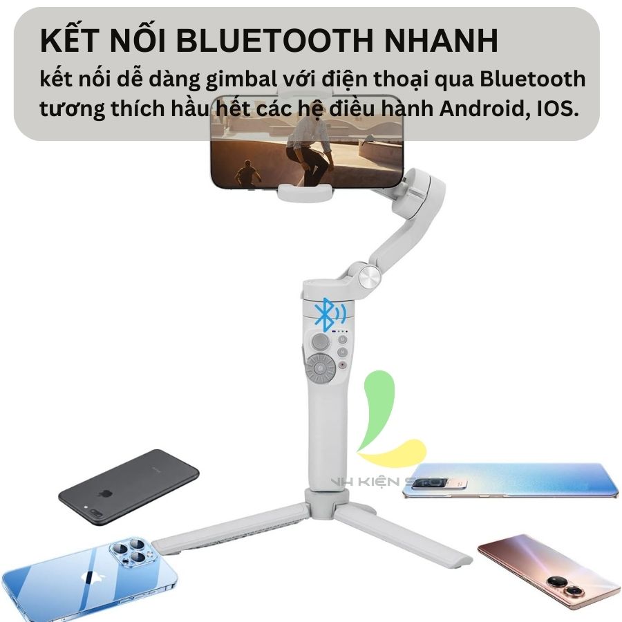 Gimbal Feiyu Vimble 3SE New - Tay cầm chống rung điện thoại 3 trục ổn định, pin cao kết nối bluetooth 5.0 - Hàng chính hãng