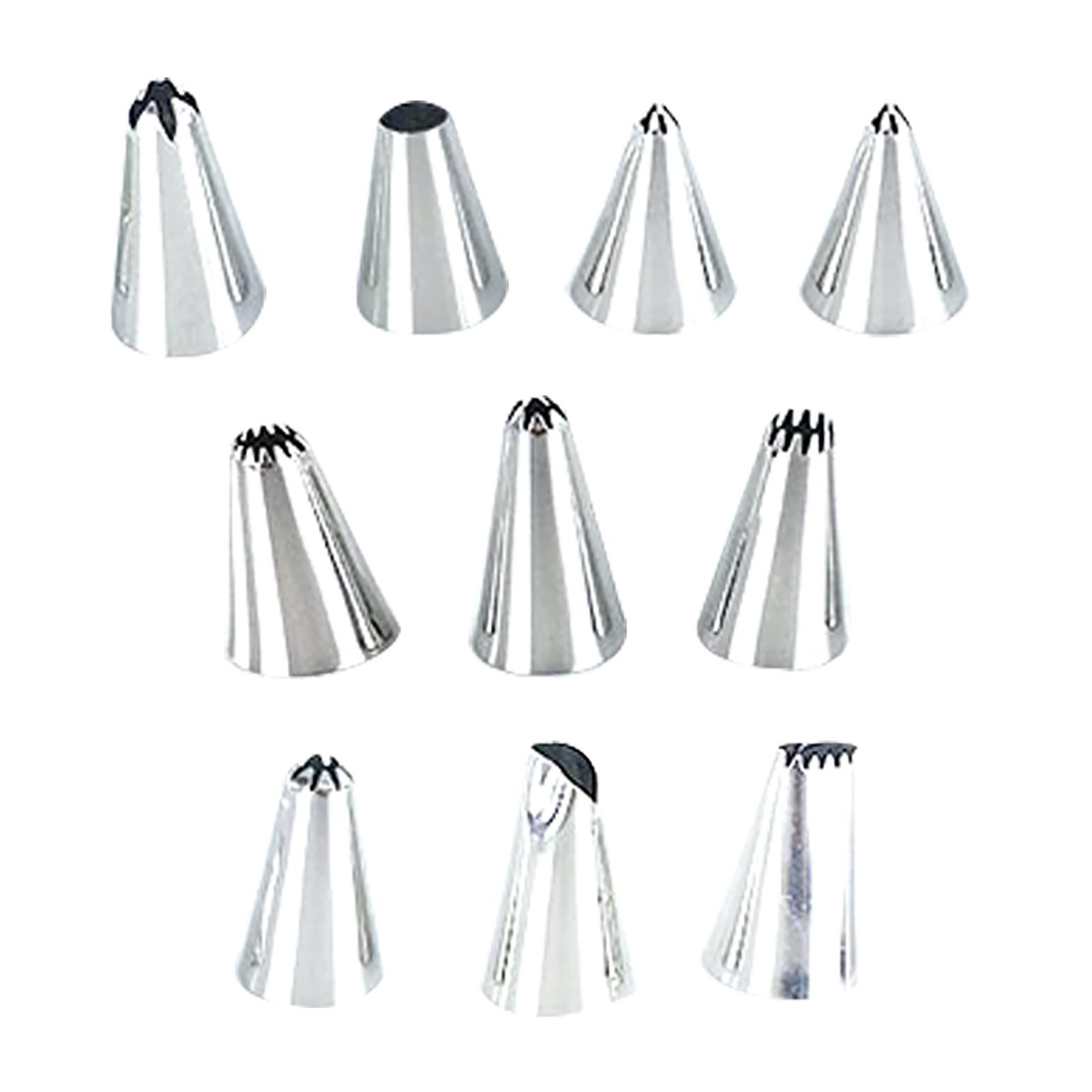 Stainless Steel Cake Decorating Supplies Cake Turntable 10PCS/Set DIY Cream Tools