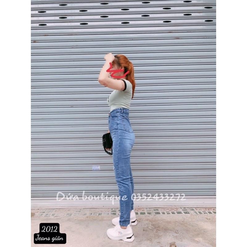 QUẦN JEAN ÔM RÁCH GẤU CẠP SIÊU CAO