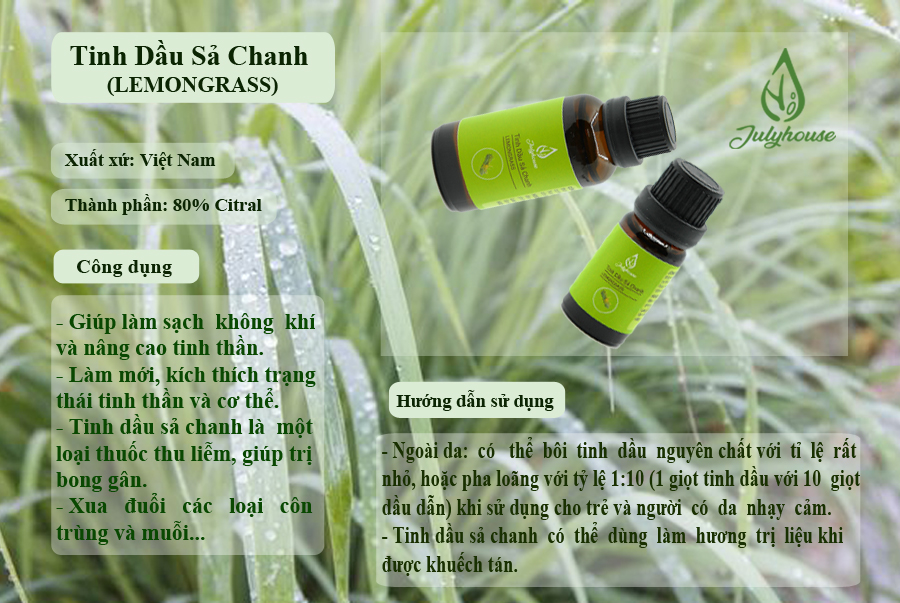 Tinh dầu Sả Chanh JULYHOUSE 50ml