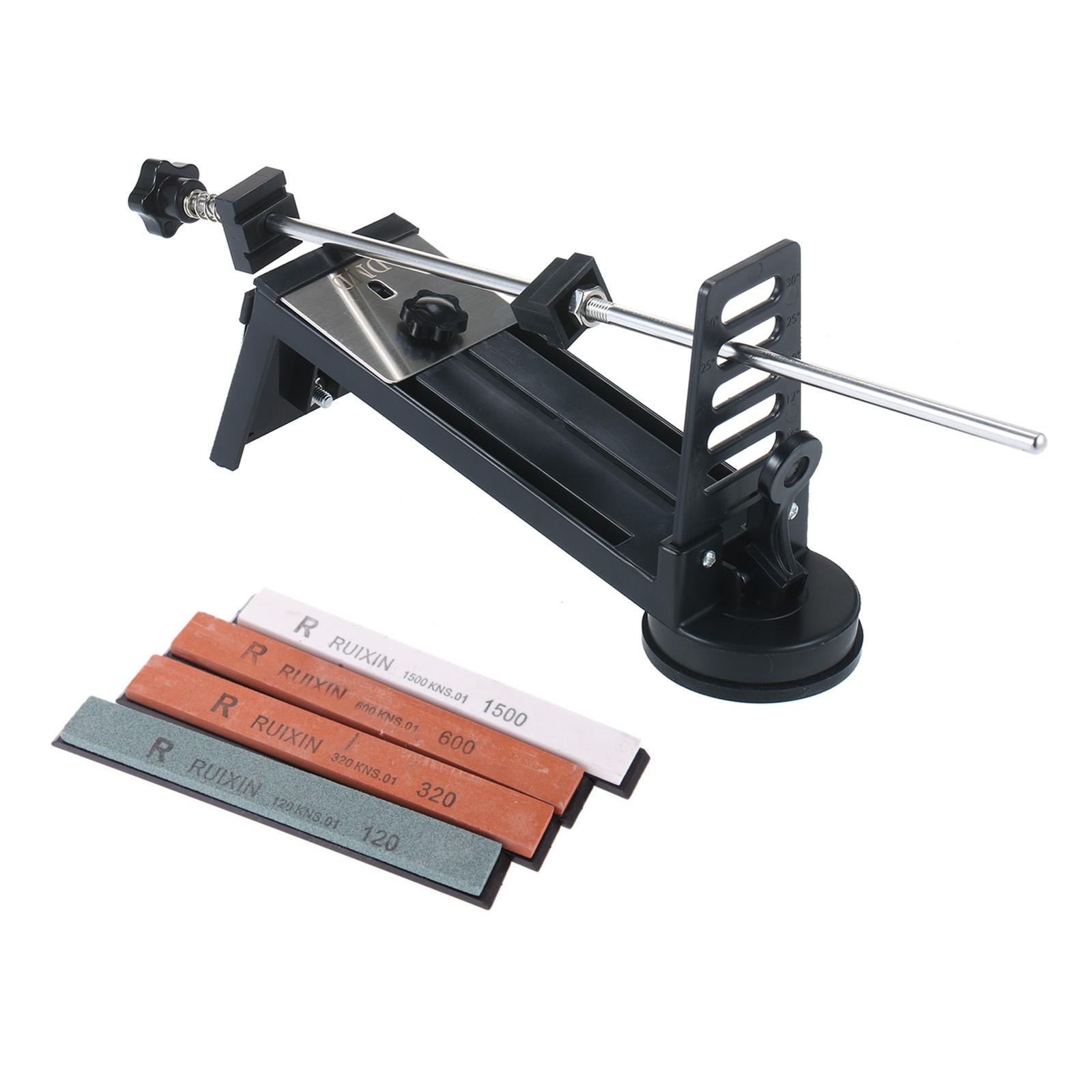 4pcs Sharpening Stones 120# 320# 600# 1500# Whetstone Honing Stone for Kitchen Knife Scissors Knife Sharpener