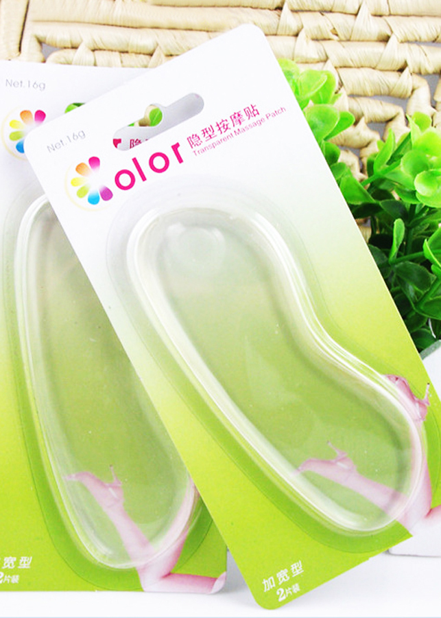 Combo 2 Bộ Miếng Dán Gót Giày Silicon V.2 (Trong Suốt, 4 Miếng Dán)