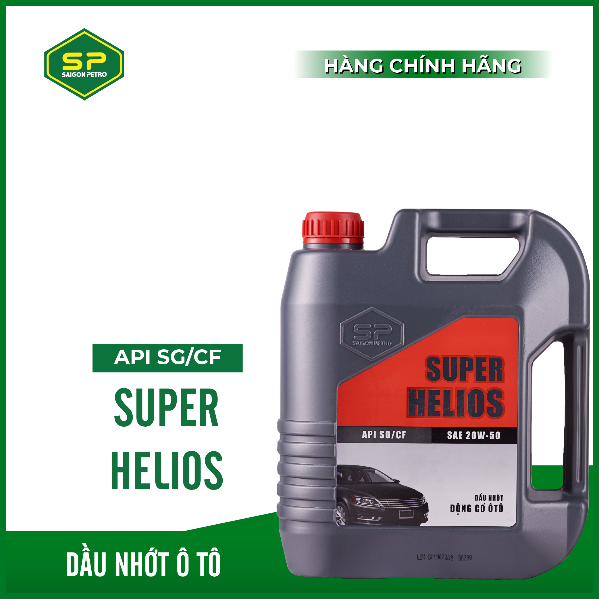 Dầu nhớt ô tô SAIGON PEPTRO - SP SUPER HELIOS, Dung tích 4L