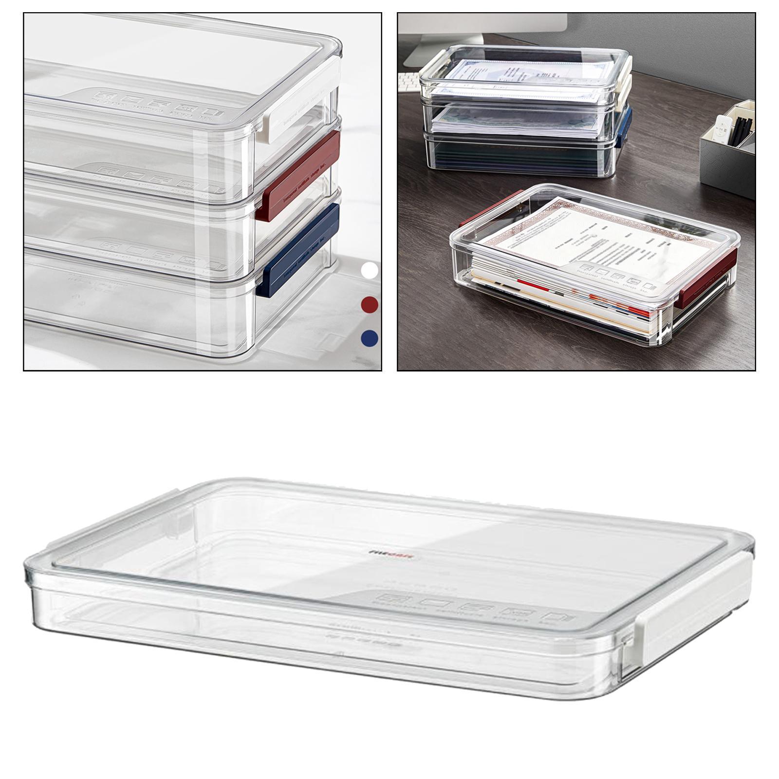 File Storage Box, File Document Storage Organizer, Letter files Storage Box, for Commercial Home Bushiness