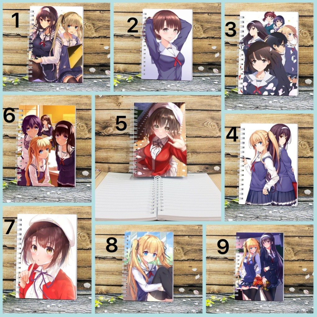 Sổ tay Saenai Heroine no sodatekata 200 trang a6 / sổ viết saenai Heroine no sodatekata