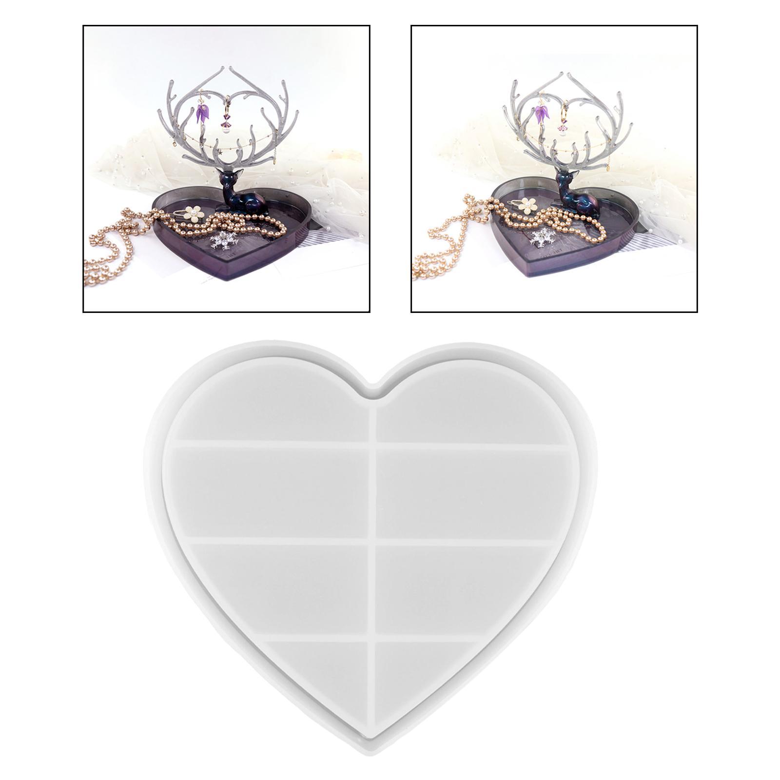 Jewelry Display Rack Silicone Mold Epoxy Resin Art Crafts Jewelry Tray Mould for Office