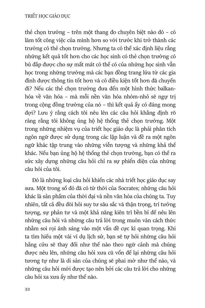 Triết Học Giáo Dục - Philosophy Of Education (Tái Bản 2023)