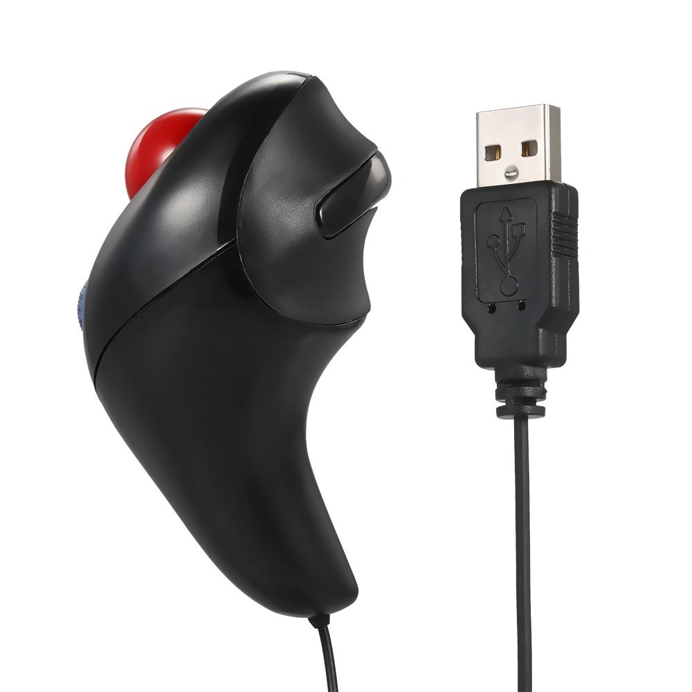 Có Dây Trackball Chuột Quang Cầm Tay Chuột Cho Win7/ 8/ ME/ XP/ NT Máy Tính 4 Có Thể Điều Chỉnh mức DPI Cắm N Chơi Đen Chuột